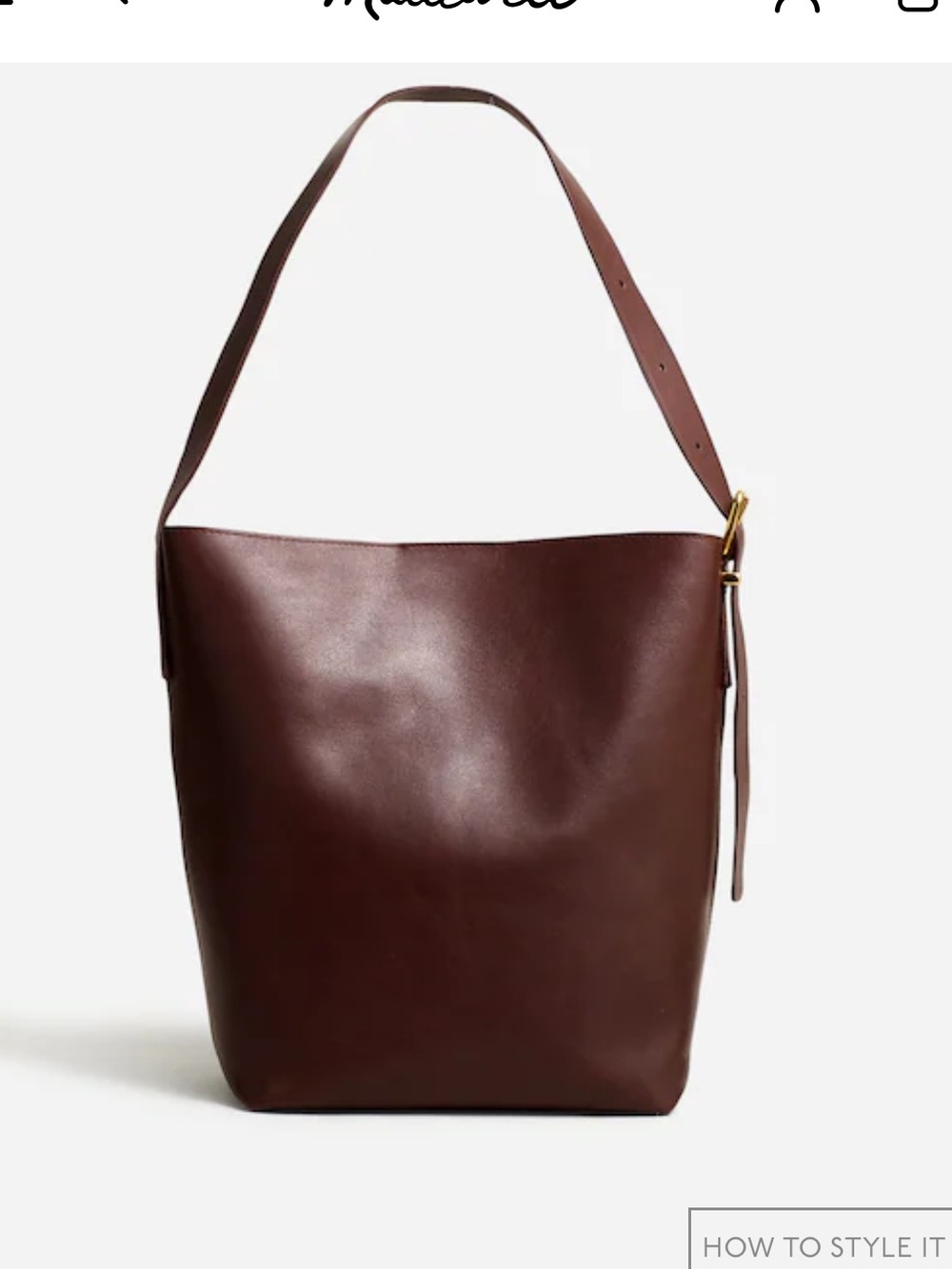 Madewell essential bucket suede bag - Picture 2 of 4